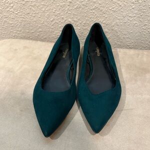 Express Teal Women's Pointed Flats Size 7